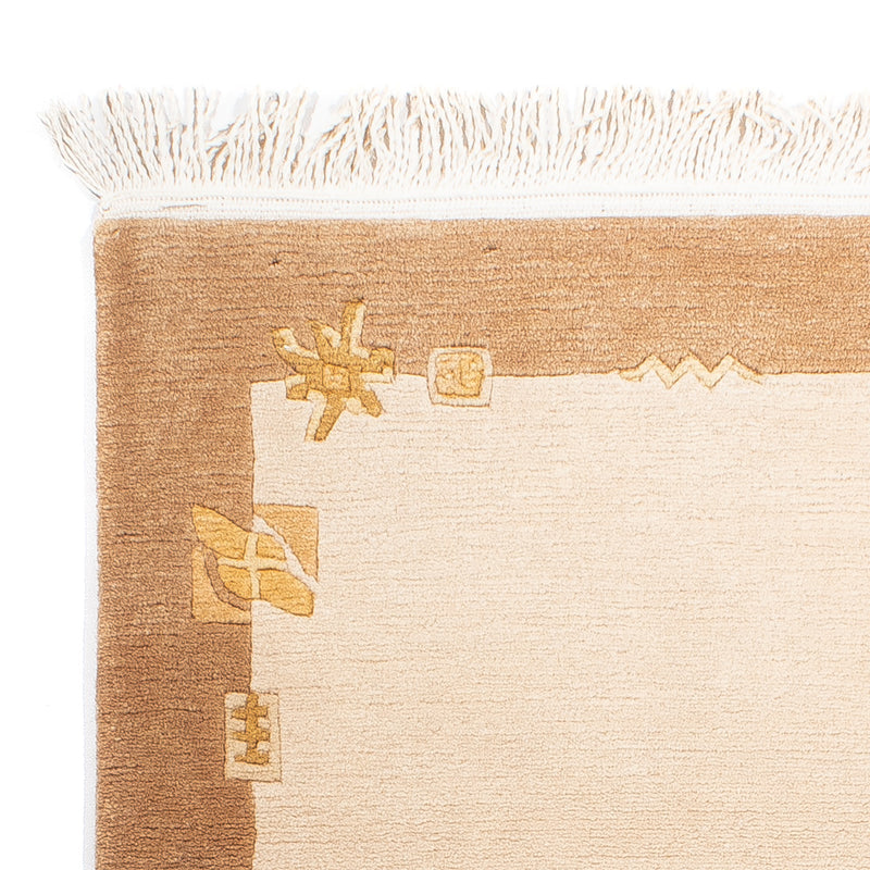Nepal Teppich - Royal - 144 x 71 cm - beige