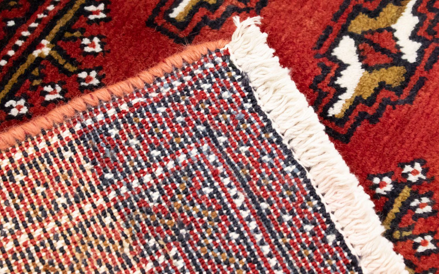 Turkaman Teppich 100 x 50 cm - rot