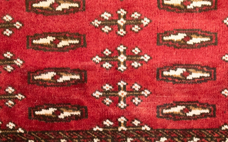 Turkaman Teppich 100 x 50 cm - rot