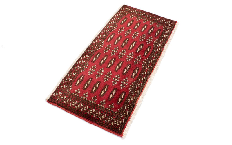 Turkaman Teppich 100 x 50 cm - rot