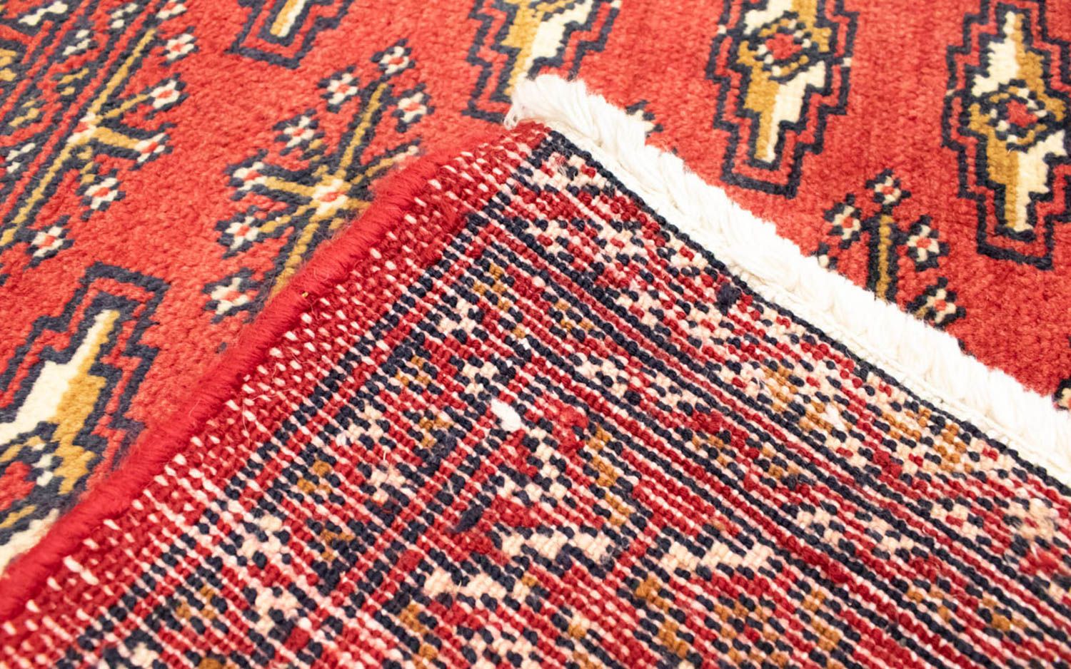 Turkaman Teppich 130 x 60 cm - rot