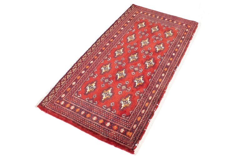 Turkaman Teppich 130 x 60 cm - rot