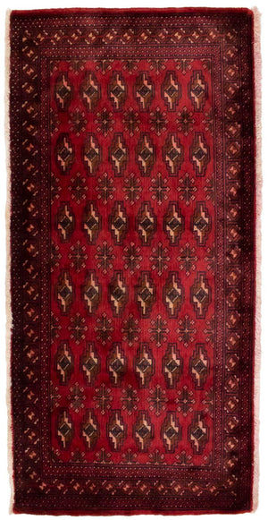 Turkaman Teppich 130 x 60 cm - rot