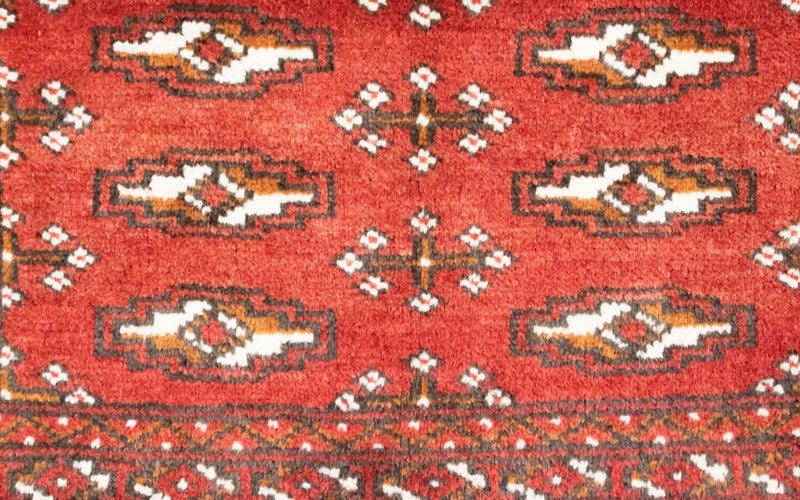 Turkaman Teppich 100 x 50 cm - rot