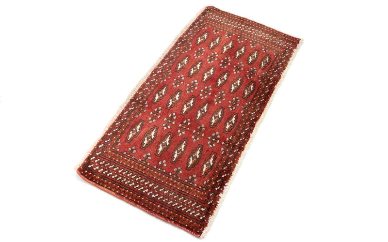 Turkaman Teppich 100 x 50 cm - rot