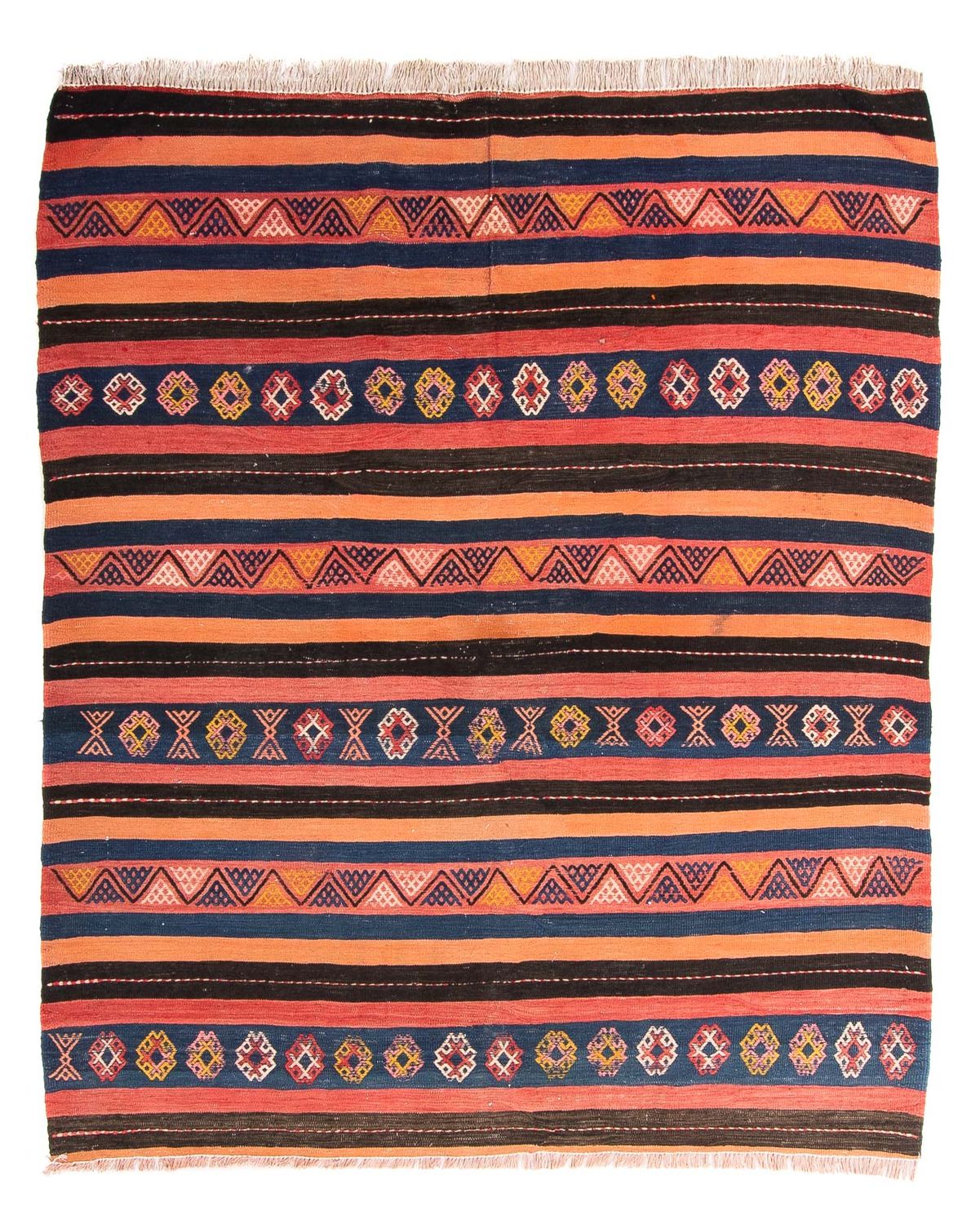 Kelim Teppich - Old 180 x 150 cm - mehrfarbig
