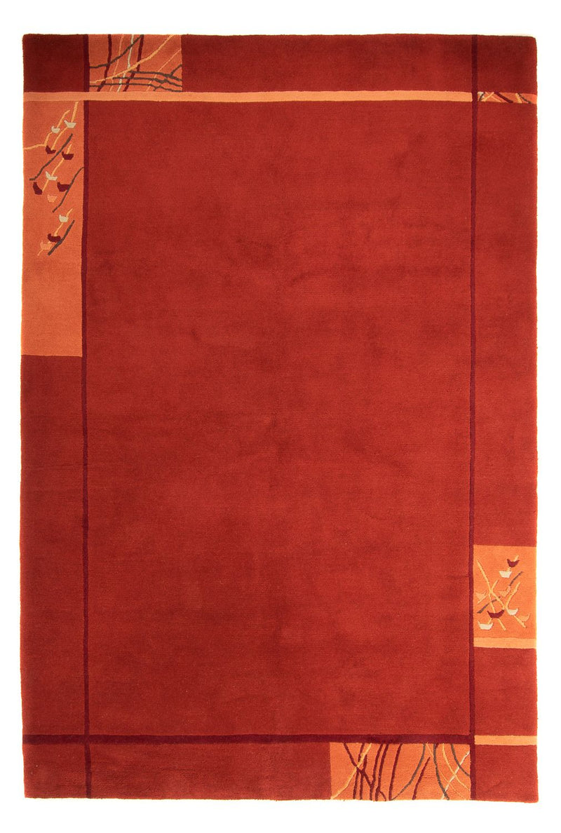 Nepal Teppich 293 x 205 cm - dunkelrot