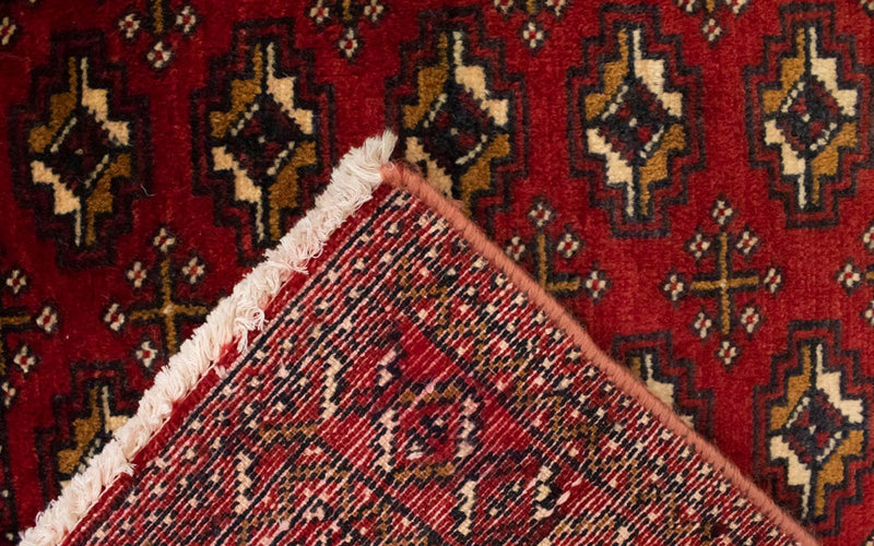 Turkaman Teppich 130 x 60 cm - rot