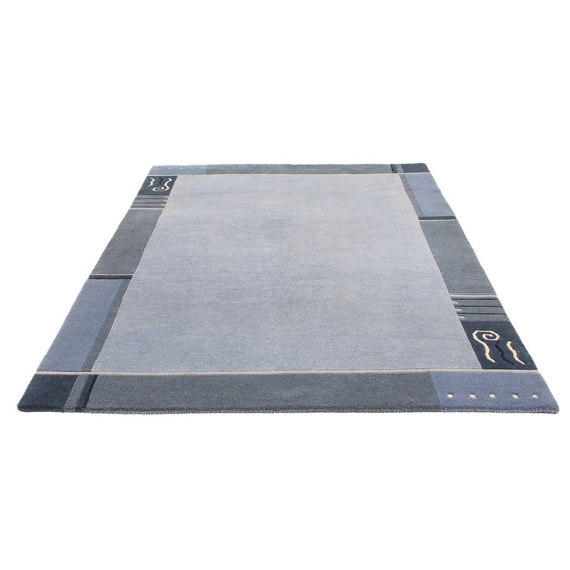 Nepal Teppich 240 x 170 cm - hellblau