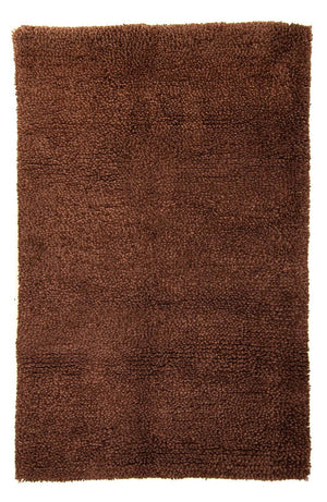 Hochflor Teppich 230 x 150 cm - braun