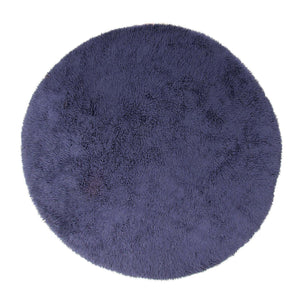 Hochflor Teppich 261 x 261 cm - dunkelblau