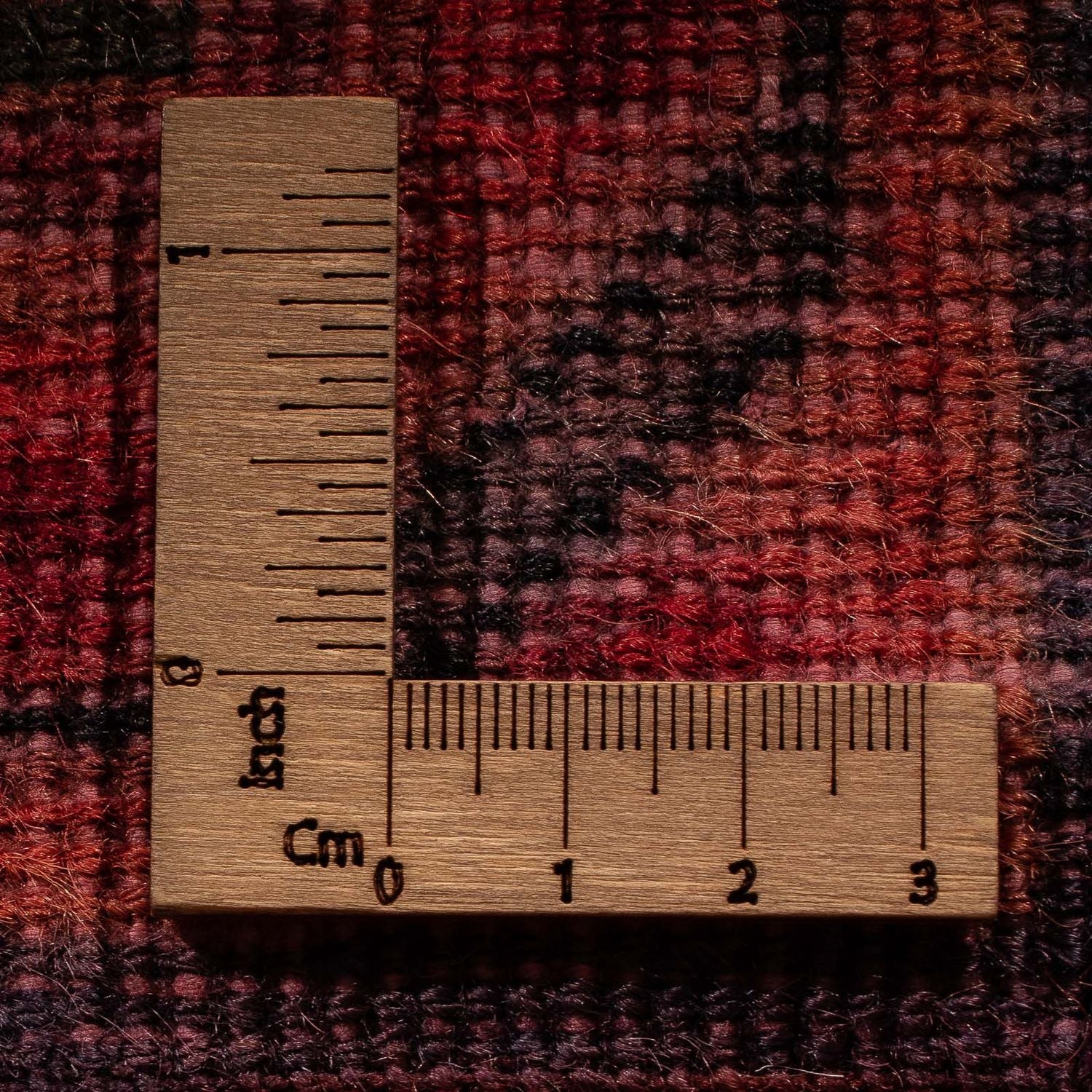 Orientteppich 154 x 78 cm - dunkelrot