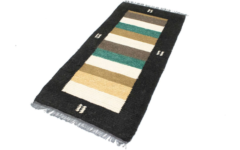 Nepal Teppich 140 x 70 cm - mehrfarbig