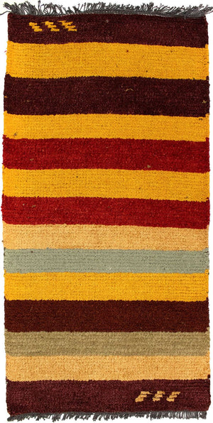 Nepal Teppich 140 x 70 cm - mehrfarbig