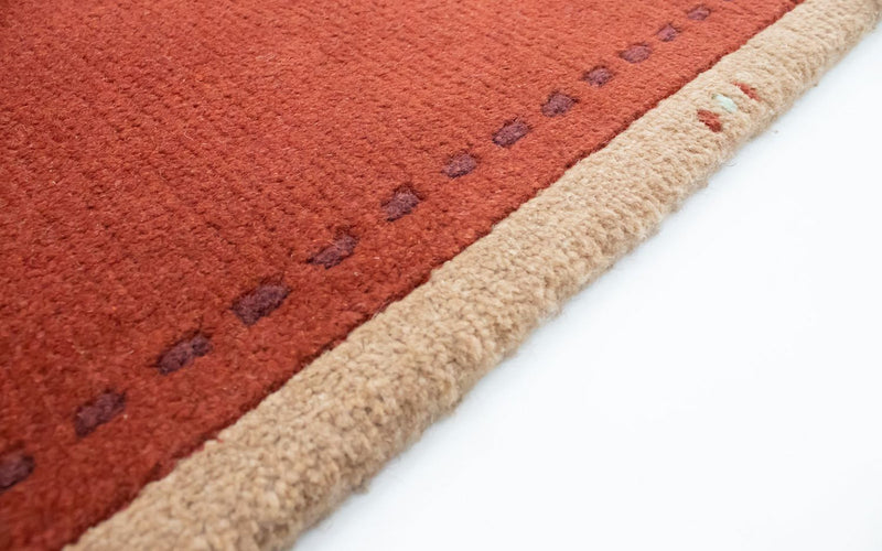 Nepal Teppich 140 x 70 cm - orange