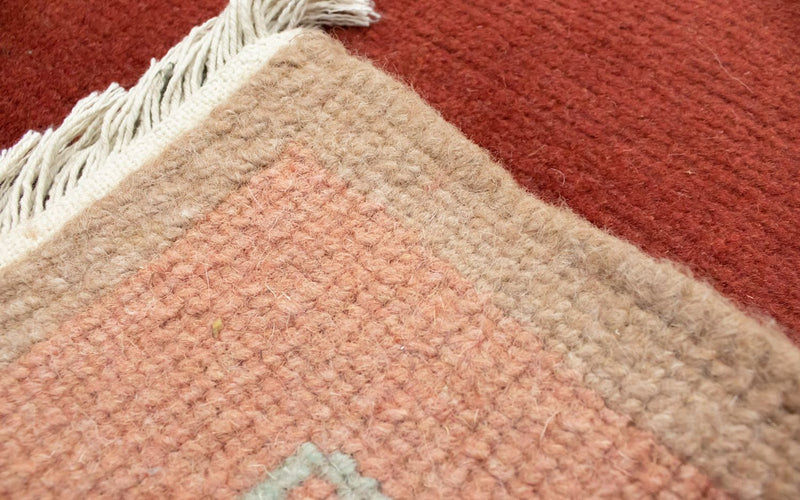 Nepal Teppich 140 x 70 cm - orange