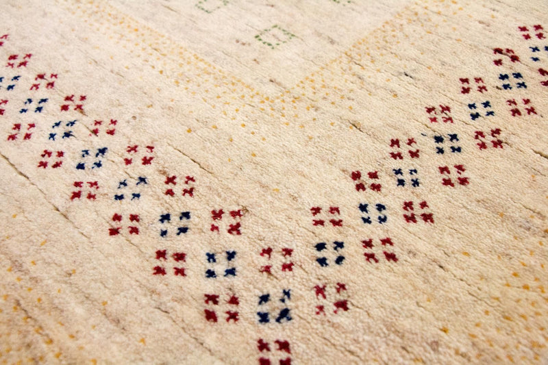 Gabbeh Teppich - Loribaft Indus 400 x 300 cm - beige