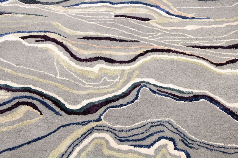 Designer Teppich 243 x 153 cm Teppich Wohnzimmer