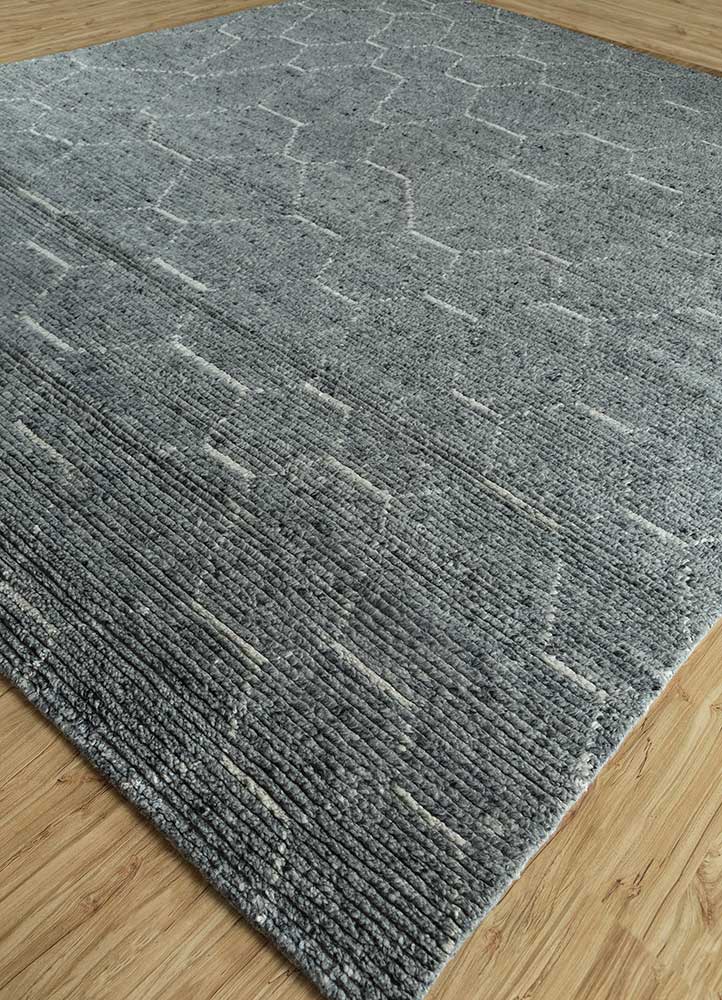 Wollteppich - 300 x 240 cm - grau