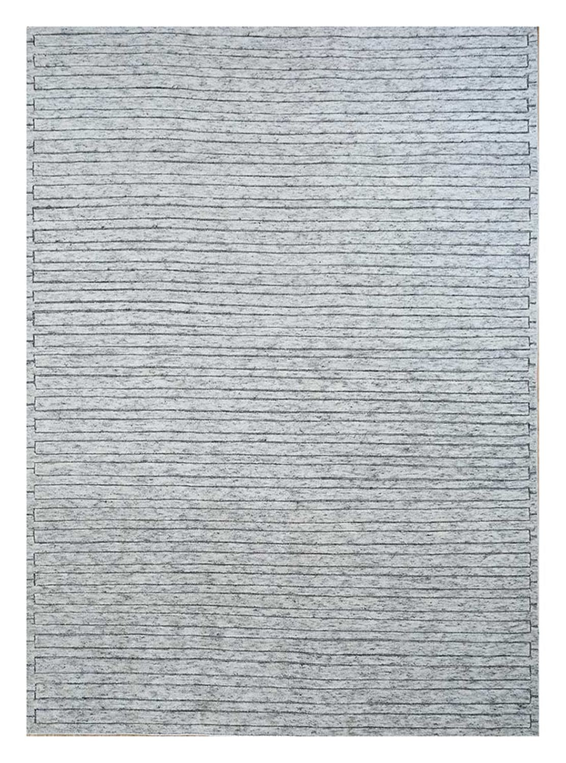 Wollteppich - 300 x 240 cm - grau