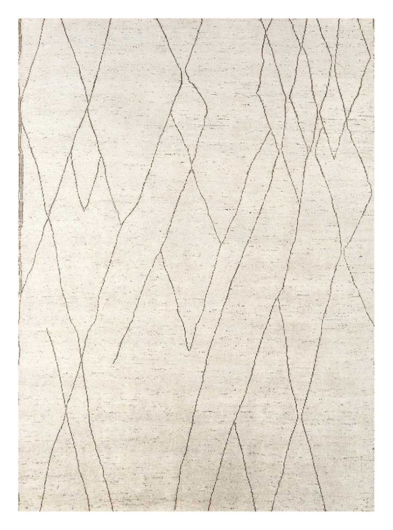 Wollteppich - 300 x 240 cm - naturweiß