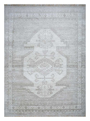 Wollteppich - 300 x 240 cm - hellgrau