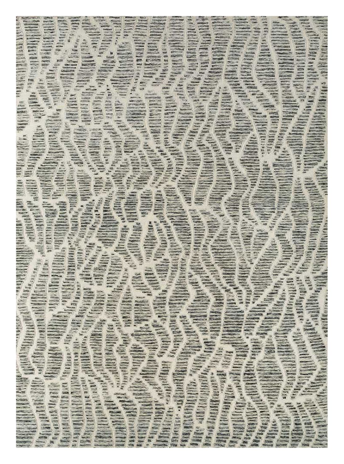 Wollteppich - 300 x 240 cm - grau