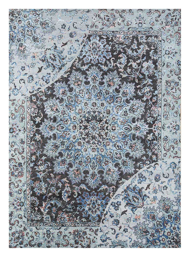 Wollteppich - 300 x 240 cm - lichtblau