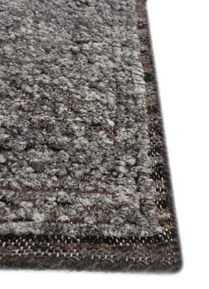 Wollteppich - 300 x 240 cm - silber