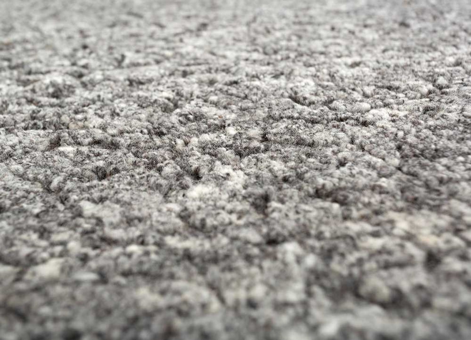 Wollteppich - 300 x 240 cm - silber