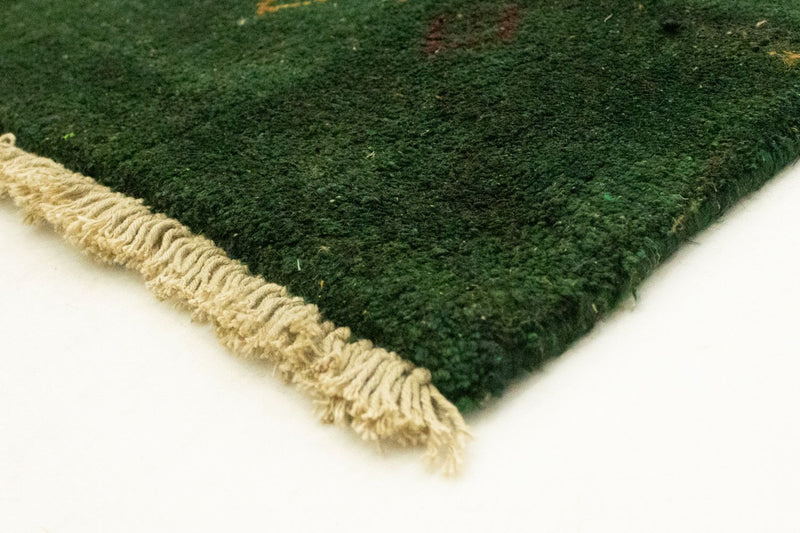 Gabbeh Teppich - Indus 300 x 200 cm - dunkelgrün