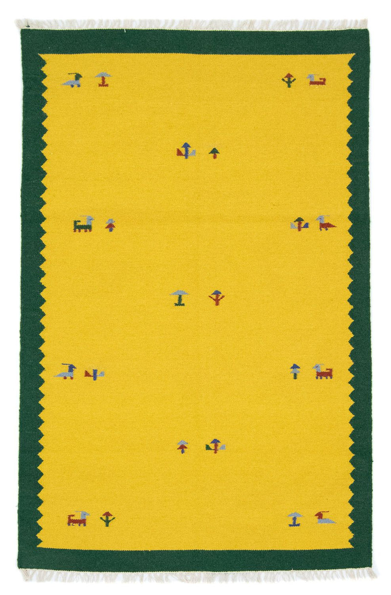 Kelim Teppich - Trendy 180 x 120 cm - gelb