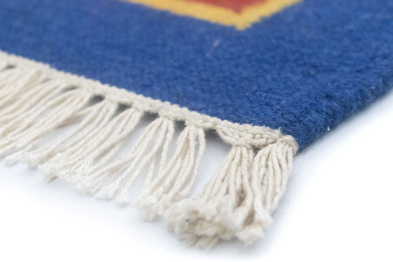 Kelim Teppich - Trendy 200 x 140 cm - blau