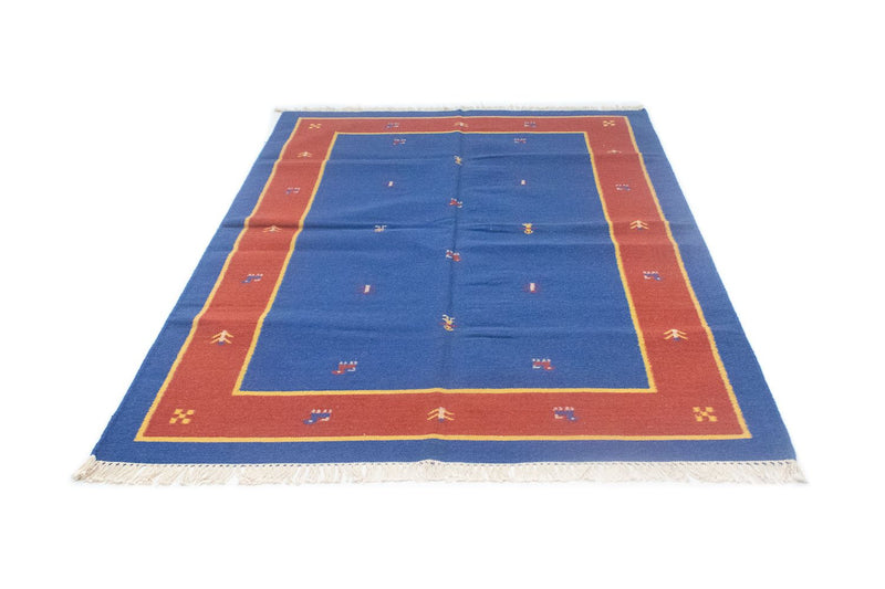 Kelim Teppich - Trendy 200 x 140 cm - blau