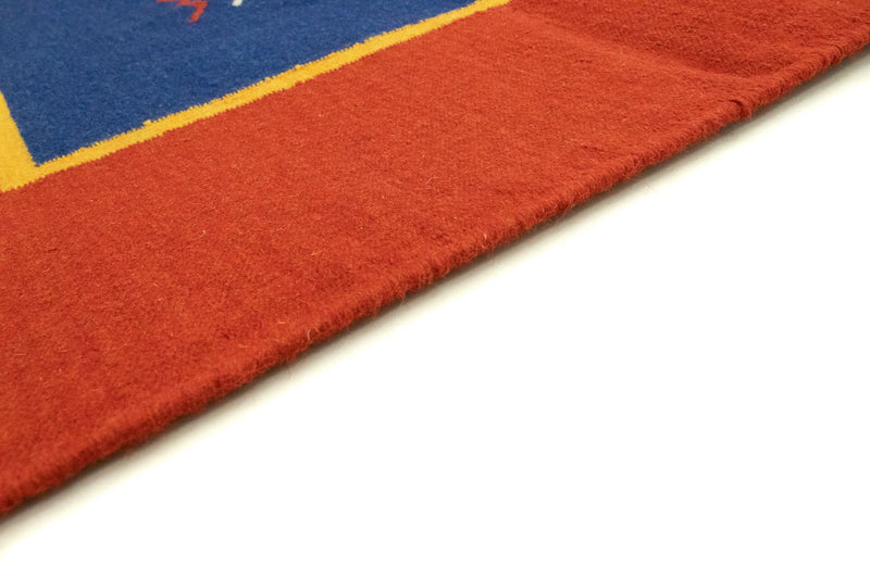 Kelim Teppich - Trendy 300 x 200 cm - blau