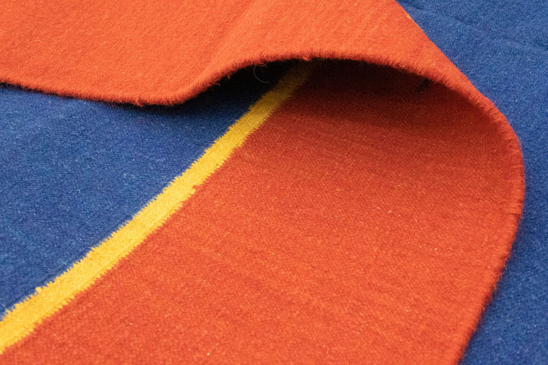 Kelim Teppich - Trendy 300 x 200 cm - blau