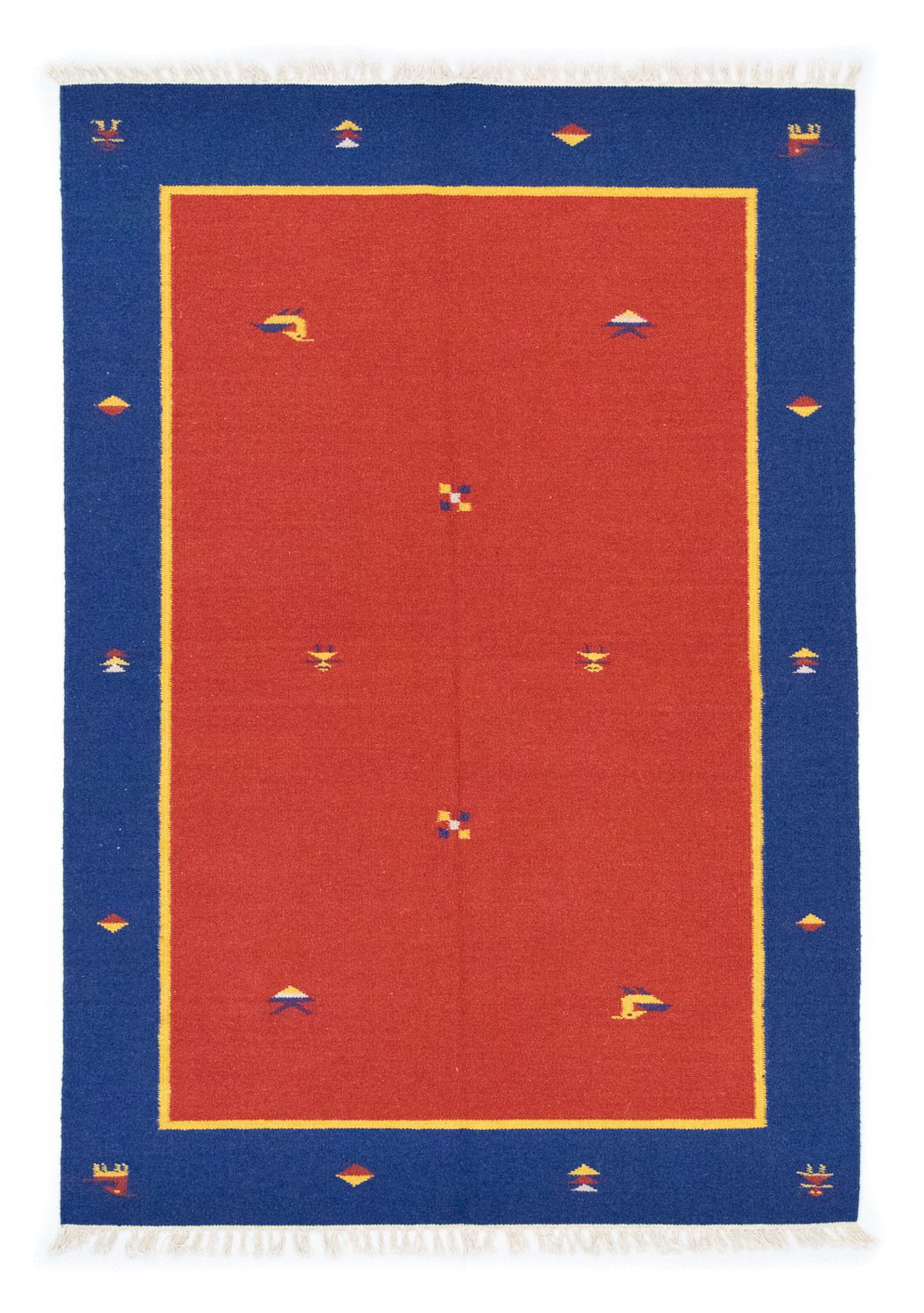 Kelim Teppich - Trendy 200 x 140 cm - rot