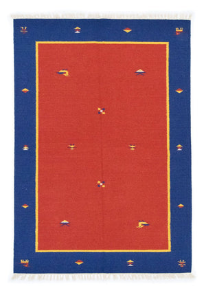 Kelim Teppich - Trendy 200 x 140 cm - rot