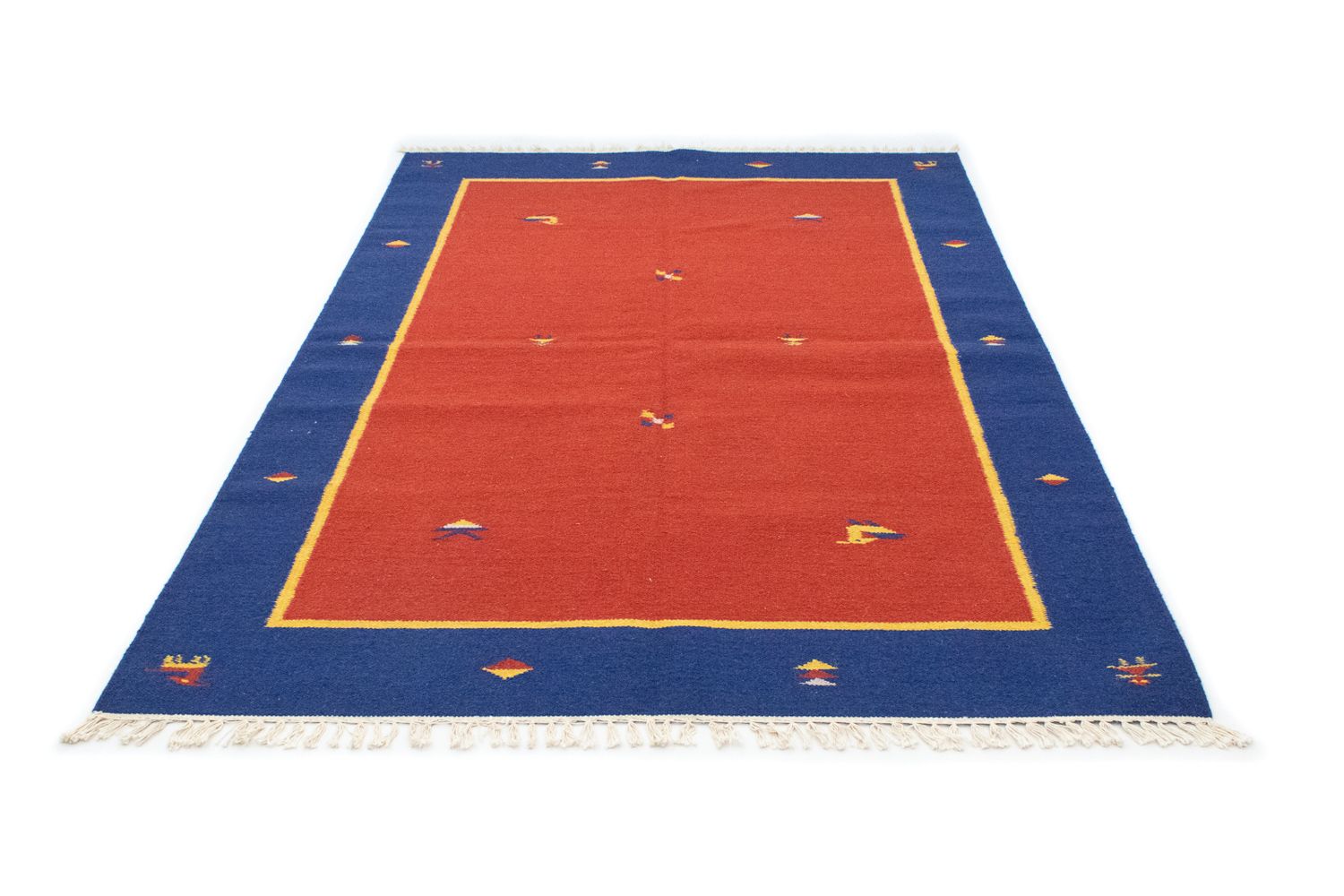 Kelim Teppich - Trendy 200 x 140 cm - rot