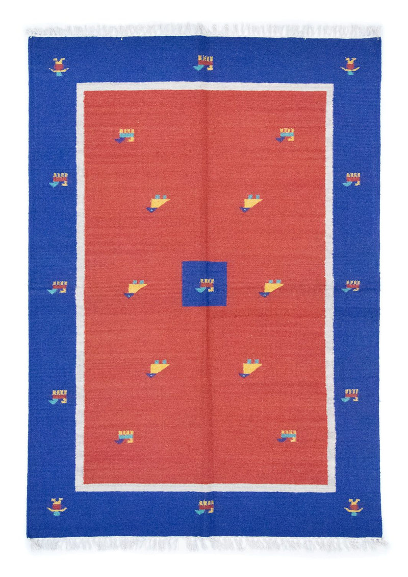 Kelim Teppich - Trendy 200 x 140 cm - rot