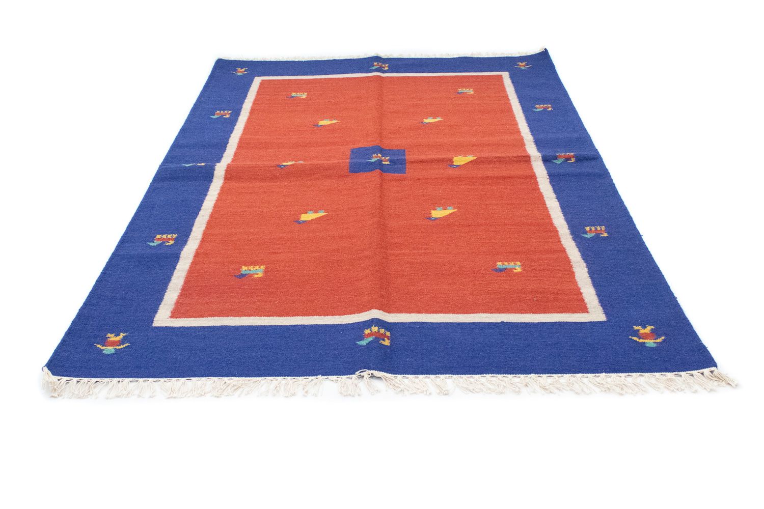Kelim Teppich - Trendy 200 x 140 cm - rot