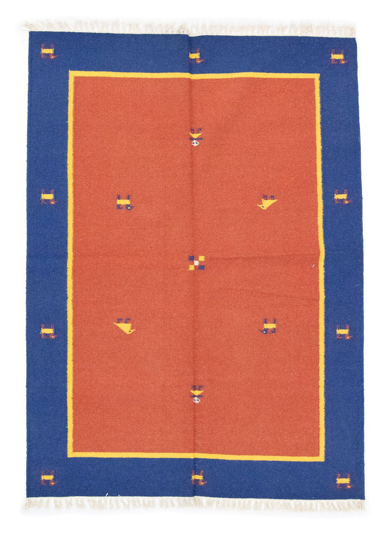 Kelim Teppich - Trendy 200 x 140 cm - orange