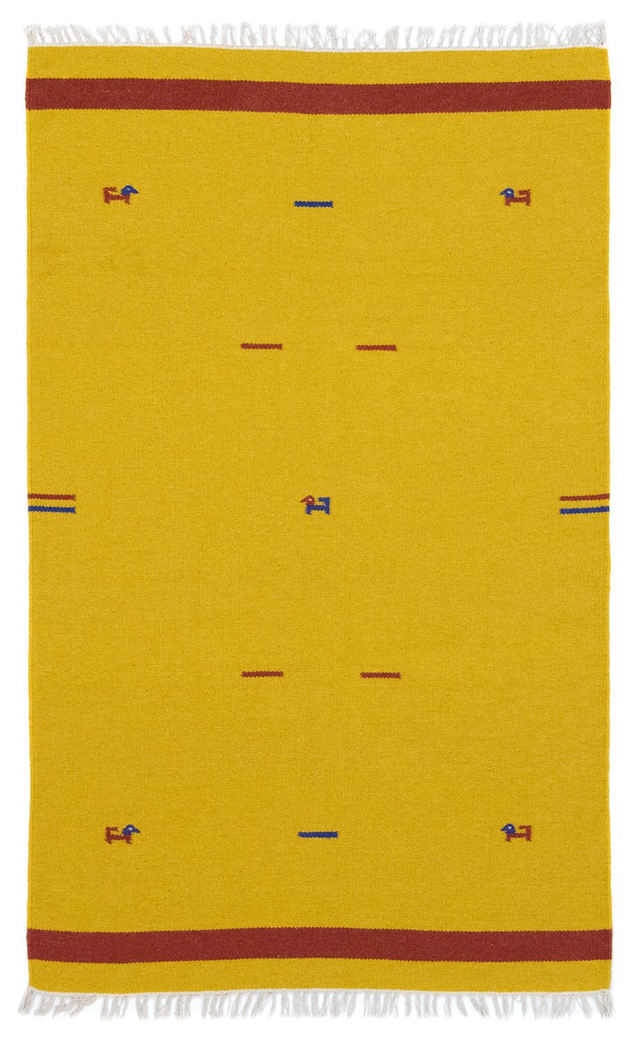 Kelim Teppich - Trendy 180 x 120 cm - gelb
