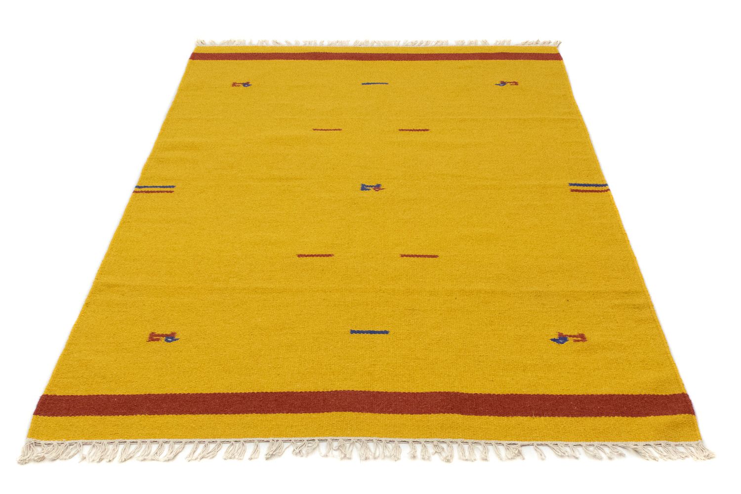 Kelim Teppich - Trendy 180 x 120 cm - gelb