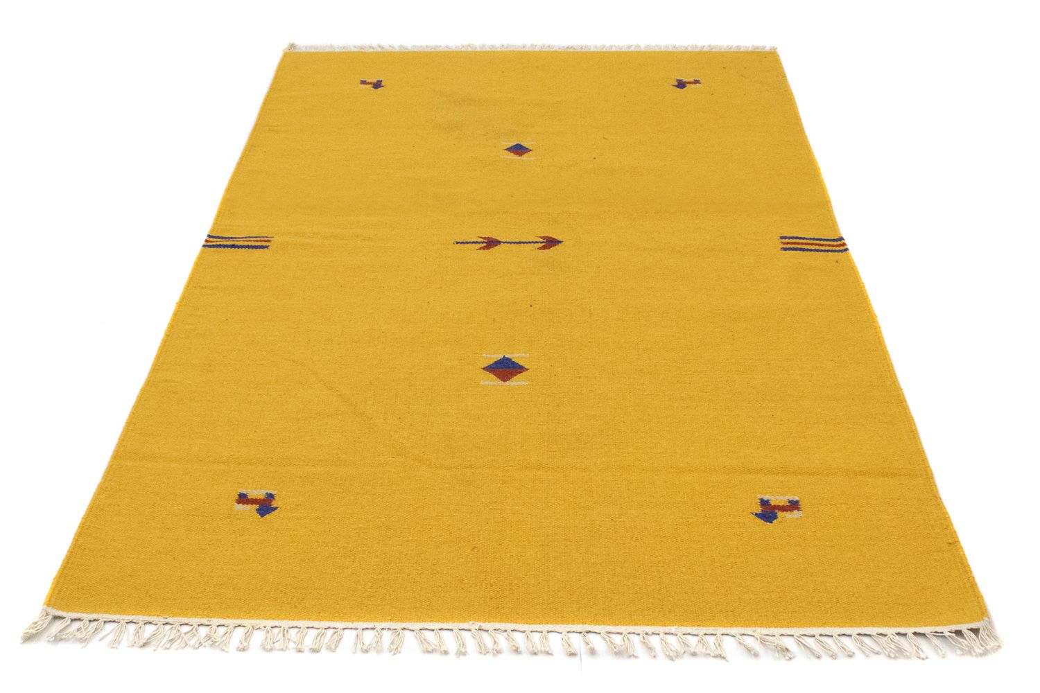 Kelim Teppich - Trendy 180 x 120 cm - gelb
