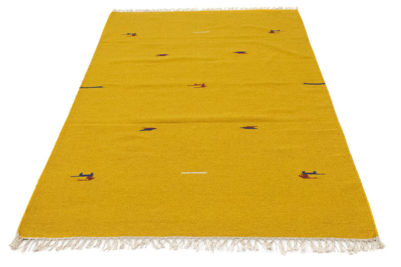 Kelim Teppich - Trendy 180 x 120 cm - gelb
