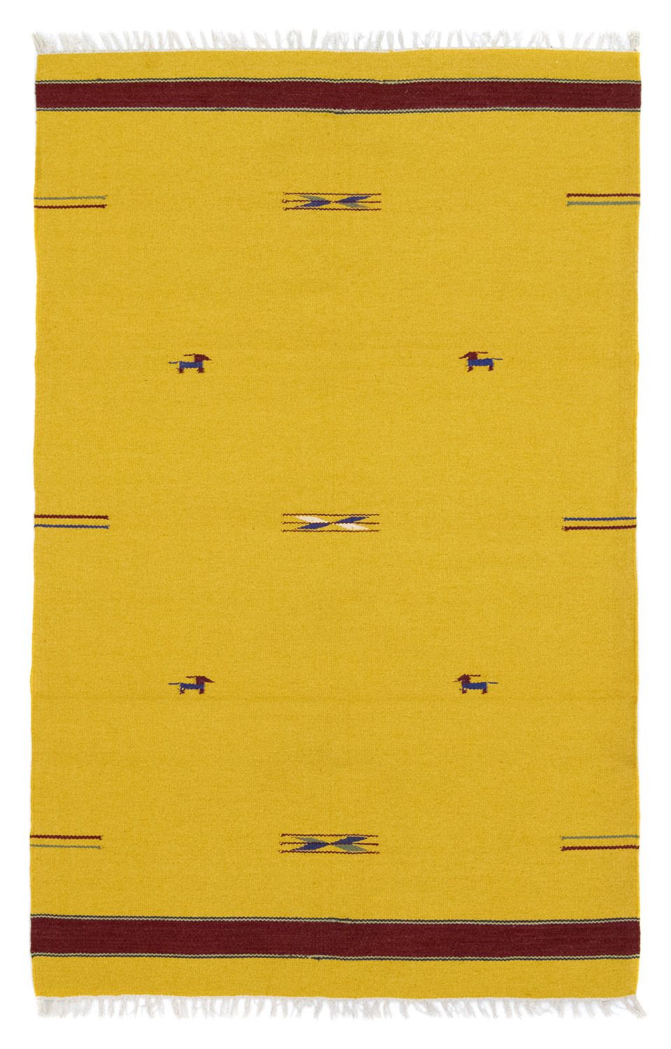 Kelim Teppich - Trendy 180 x 120 cm - gelb