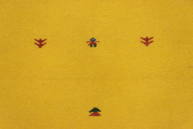 Kelim Teppich - Trendy 180 x 120 cm - gelb
