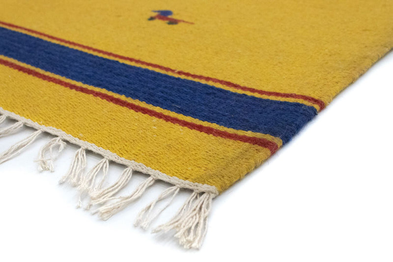 Kelim Teppich - Trendy 180 x 120 cm - gelb