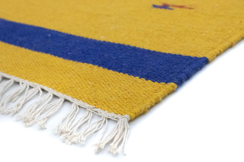 Kelim Teppich - Trendy 180 x 120 cm - gelb